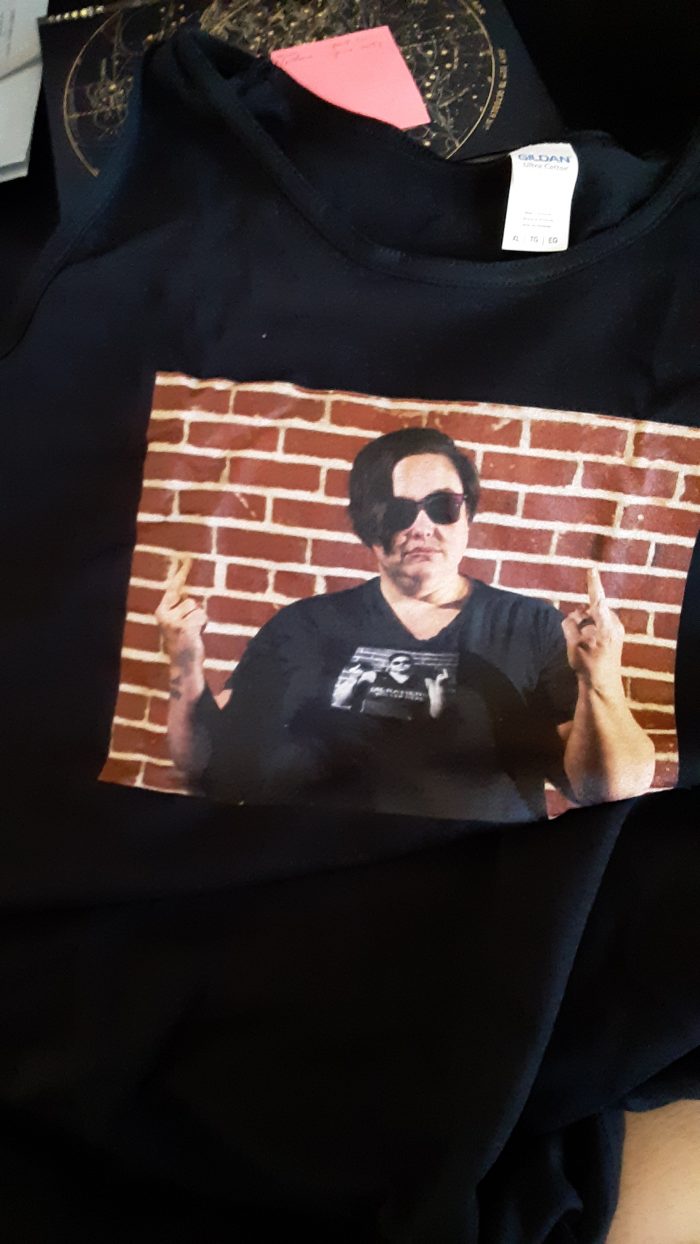 a tee shirt with a picture of me wearing a shirt with a picture of me on it
