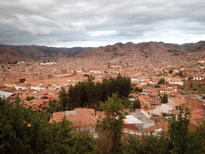 view of Cuzco from San Blas