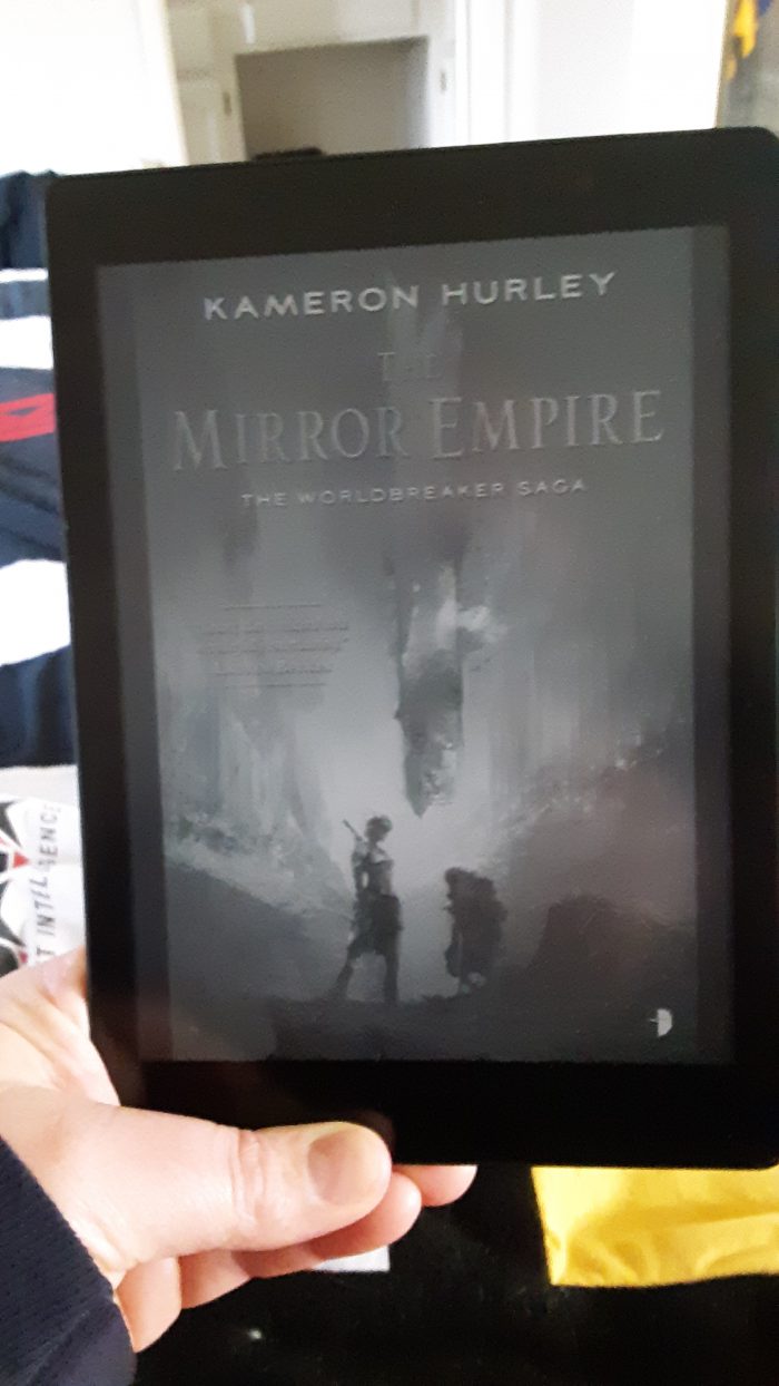 book cover for The Mirror Empire on the Kobo ereader