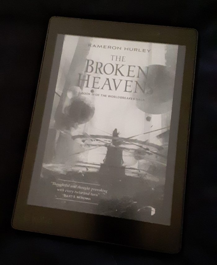 book cover of The Broken Heavens as seen on the Kobo ereader