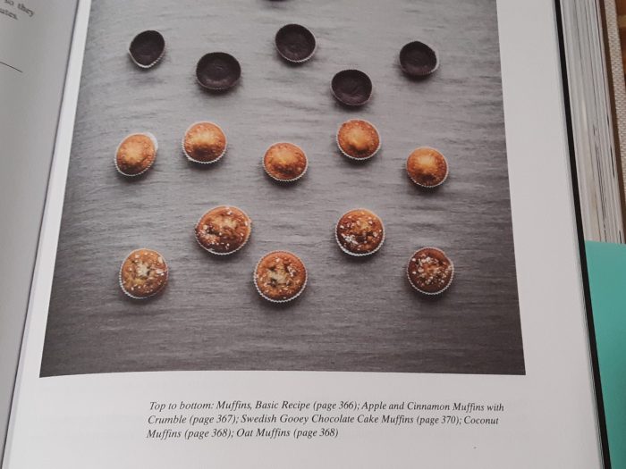 a picture of a page of the Nordic Baking Book showing several muffins