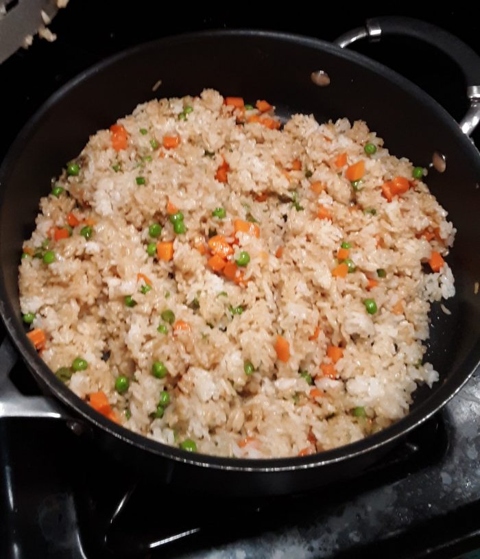 a skilled full of fried rice