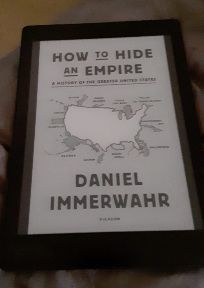 book cover of "how to hid an empire" shown on Kobo ereader