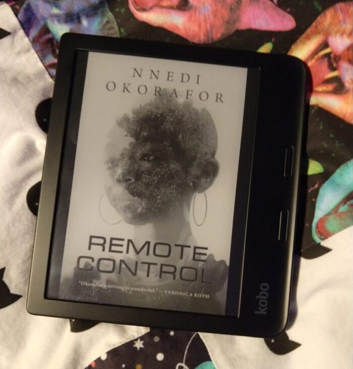 book cover for Remote Control shown on kobo ereader