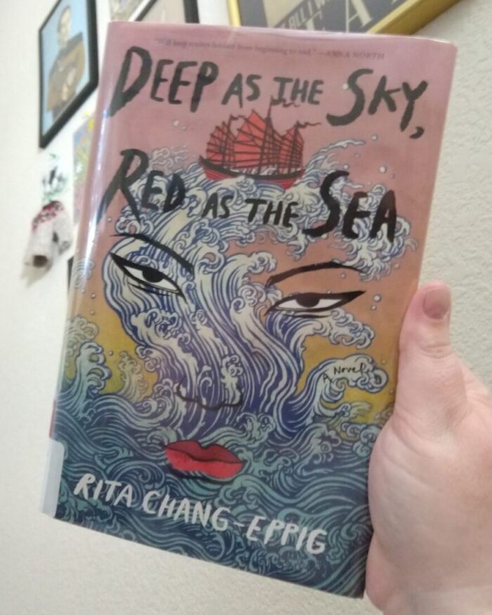 hardcover book Deep as the Sky, Red as the Sea
