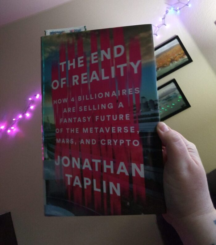 Hardcover book: The End of Reality