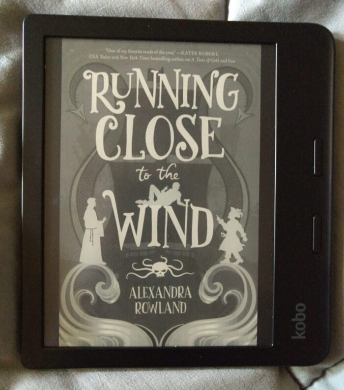 Cover for Running Close to the Wind shown on Kobo ereader