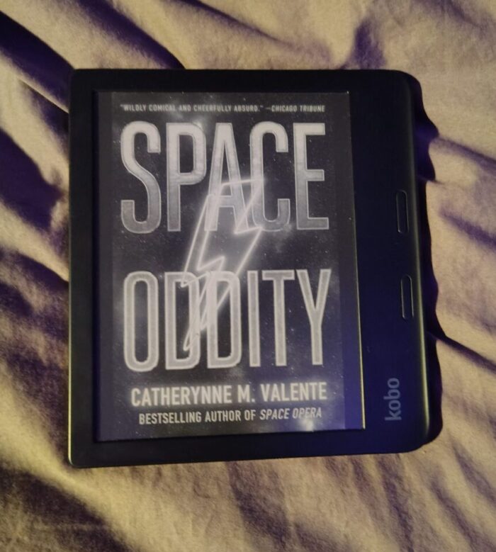 cover for Space Oddity shown on Kobo ereader